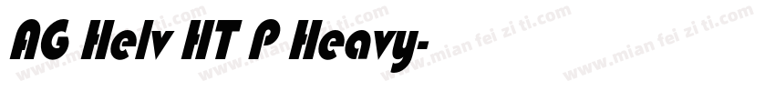 AG Helv HT P Heavy字体转换